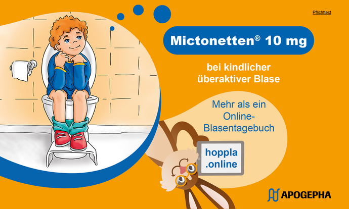 Mictonetten® 10 mg – leitliniengerecht bei kindlicher überaktiver Blase